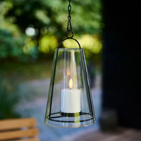 Laterne mit LED-Kerze Albert