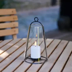 Laterne mit LED-Kerze Albert